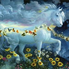 Схема вышивки «Unicorn полета»