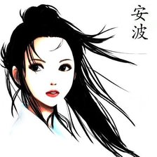 Схема вышивки «Японка»