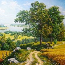 Схема вышивки «Родной край»