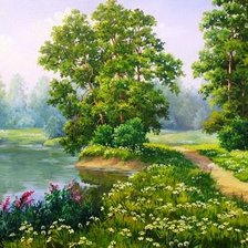 Схема вышивки «Летний день»