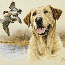 Схема вышивки «Охота»