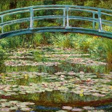 Схема вышивки «Моне.Японский мостик в саду»