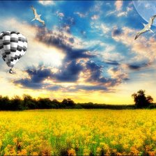 Схема вышивки «Воздушный шар»