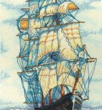 Схема вышивки «Парусник»