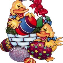 Схема вышивки «Цыплята и утята»