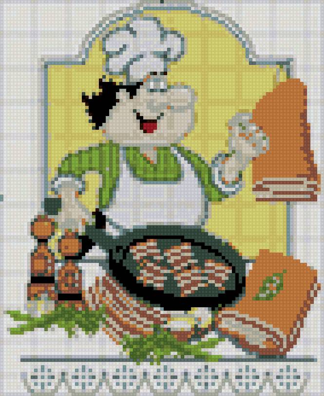 вышивка для кухни - предпросмотр