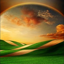 Схема вышивки «пейзаж»