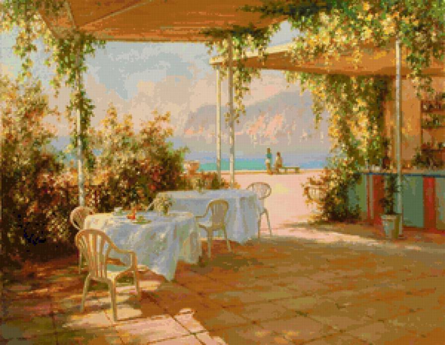 вид на море - горы, крым, море, природа, лето, пейзаж - предпросмотр