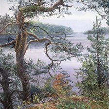 Схема вышивки «пейзаж»