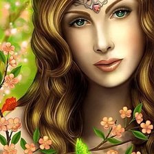 Схема вышивки «Весенний эльф»