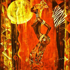 Схема вышивки «Африка триптих»