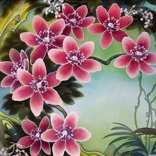 Схема вышивки «цветы»