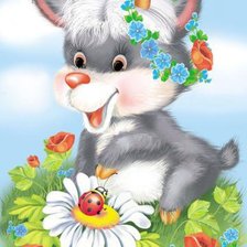 забавный теленок