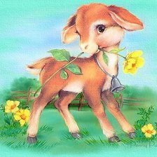 Схема вышивки «теленочек»