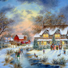 Схема вышивки «Новый Год»