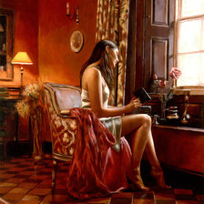 Схема вышивки «Художник Роб Хефферан»