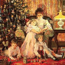 Схема вышивки «дети»