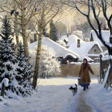 Схема вышивки «Зима»