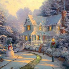 Схема вышивки «Зимний вечер»