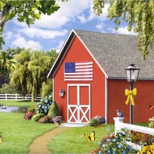 Схема вышивки «Домик»