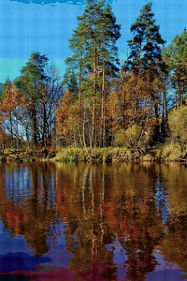 Природа - пейзаж, река, природа, красота, лес - предпросмотр