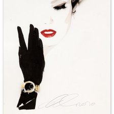 Схема вышивки «портрет женщины»