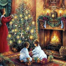 Схема вышивки «перед рождеством»