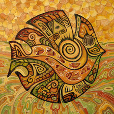 Схема вышивки «рыбка»