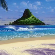 Схема вышивки «Зеленый островок»