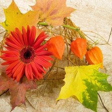 Схема вышивки «Осенний венок»