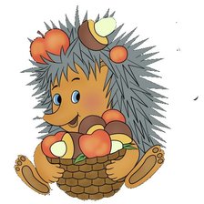 Схема вышивки «Ежик»