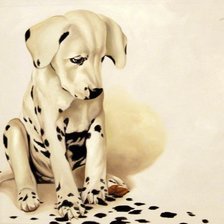 Схема вышивки «долматинец»