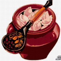 Схема вышивки «вареники»