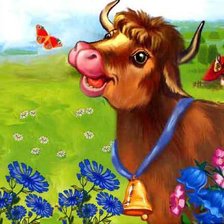 Схема вышивки «коровка»