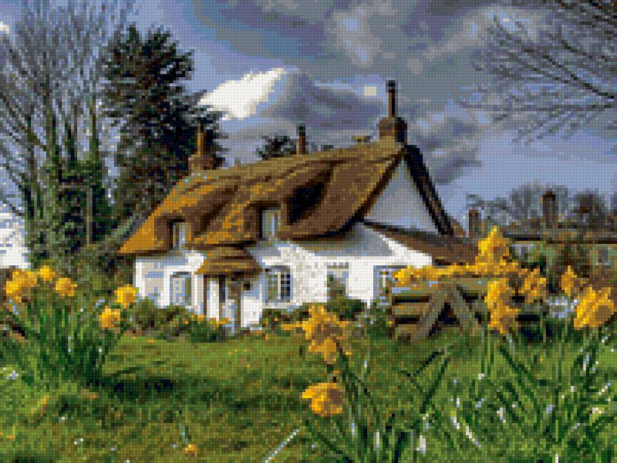 домик - деревенский домик, домик - предпросмотр