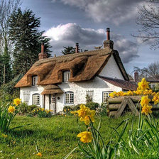 Схема вышивки «домик»