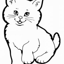 Схема вышивки «Котенок»