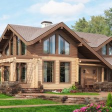 Схема вышивки «Дом»