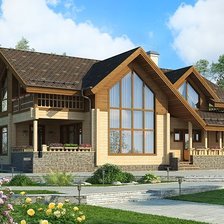 Схема вышивки «Дом»