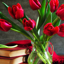 Схема вышивки «тюльпаны»