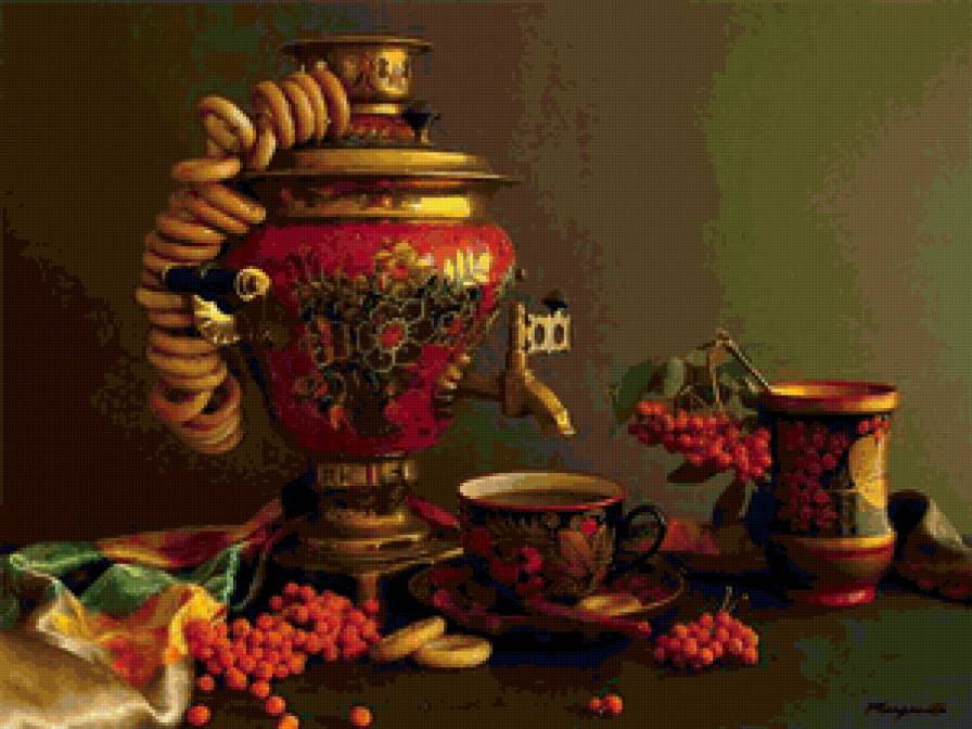 Почаевничаем! - натюрморт, чай, самовар - предпросмотр