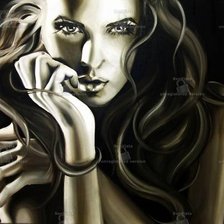 Схема вышивки «девушка»