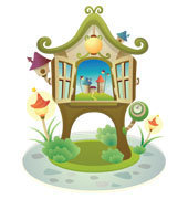 Схема вышивки «домик»