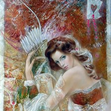 Схема вышивки «Девушка»