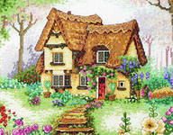 Схема вышивки «домик»