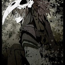 Схема вышивки «Мальчик-смерть»