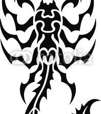 Схема вышивки «скорпион»