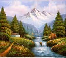 Схема вышивки «painting»