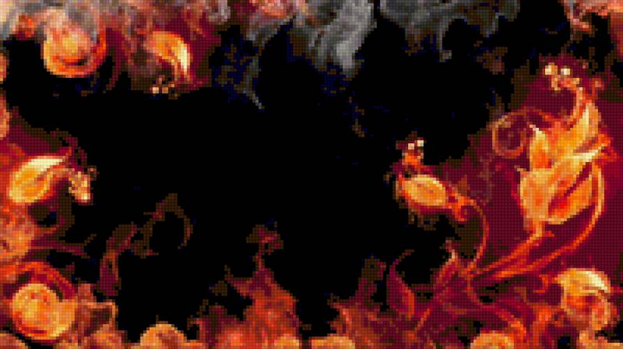 Танец - огонь, цветы - предпросмотр