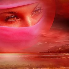 Схема вышивки «восточный пейзаж»